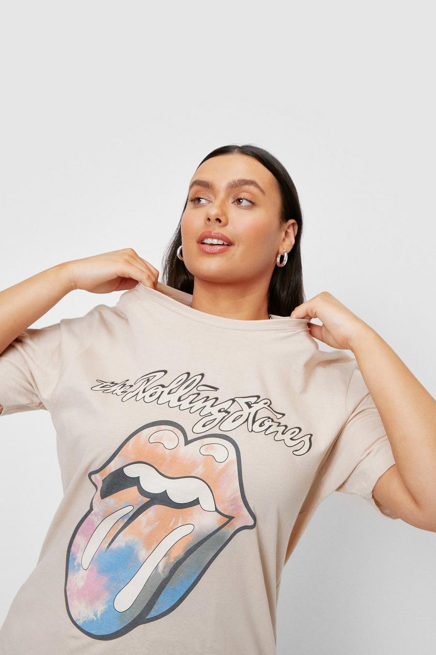 Plus Size Rolling Stones Graphic Band T-Shirt