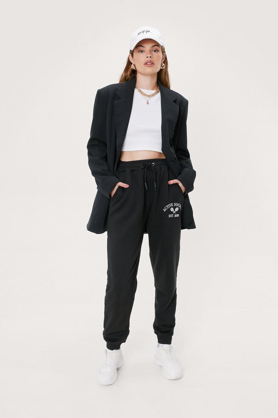 Active Society Embroidered Relaxed Joggers