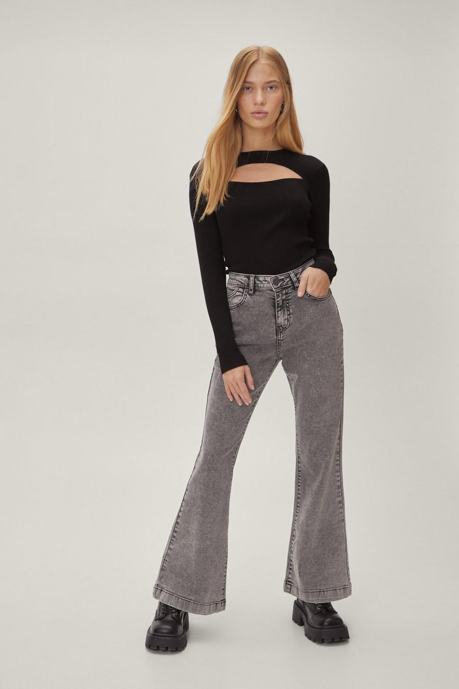 Recycled Petite Flare Jeans