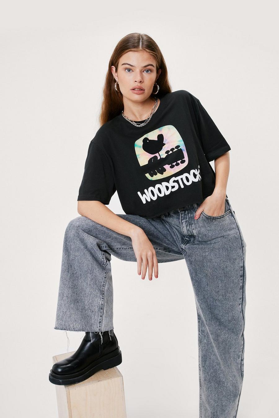 Woodstock Cropped Graphic T-Shirt
