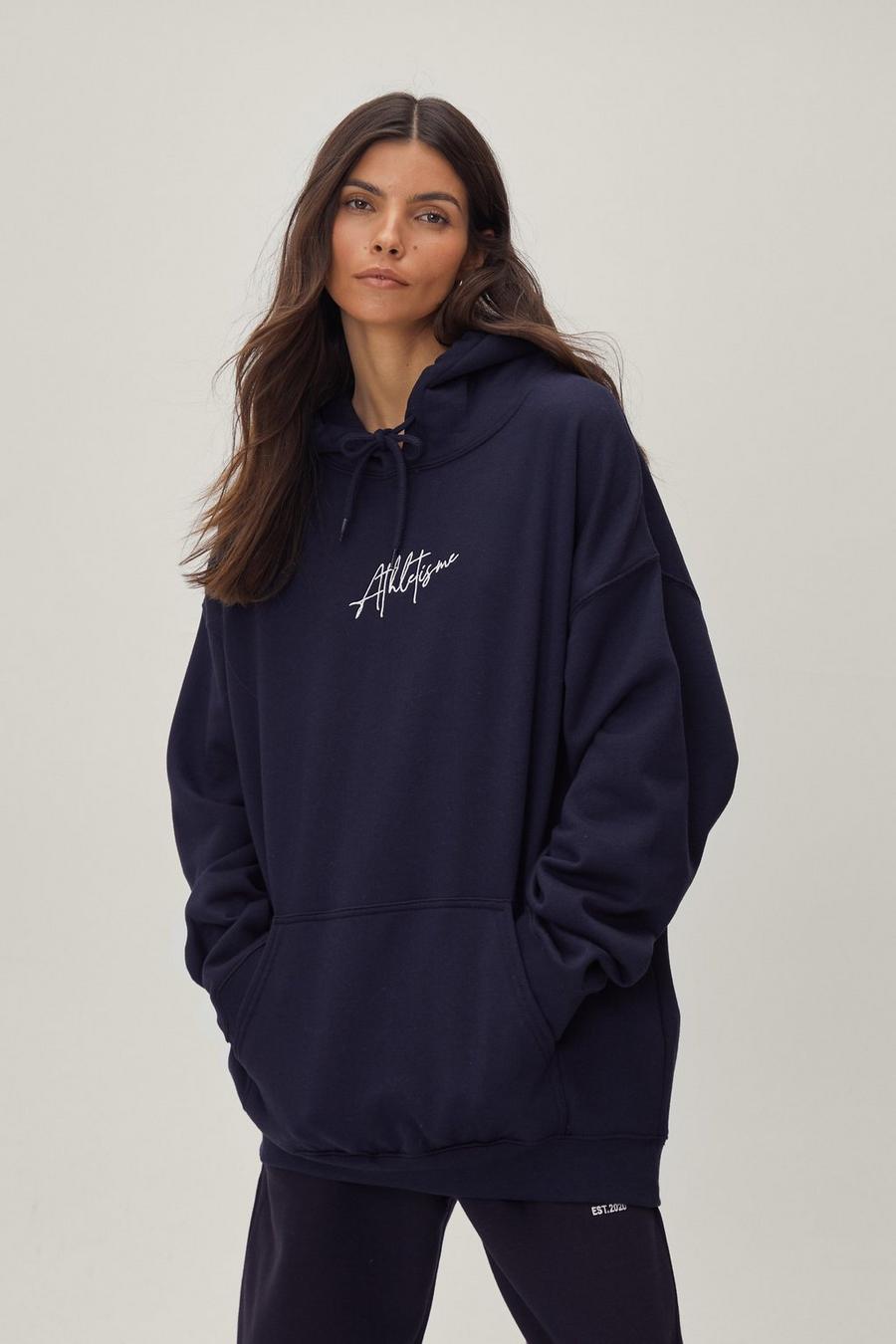 Athletisme Embroidered Oversized Hoodie