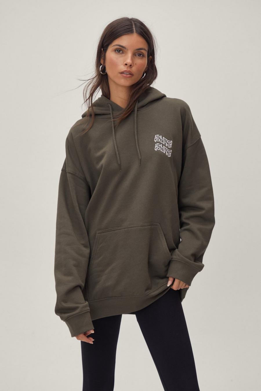 Athletica Double Emb Oversized Hoodie