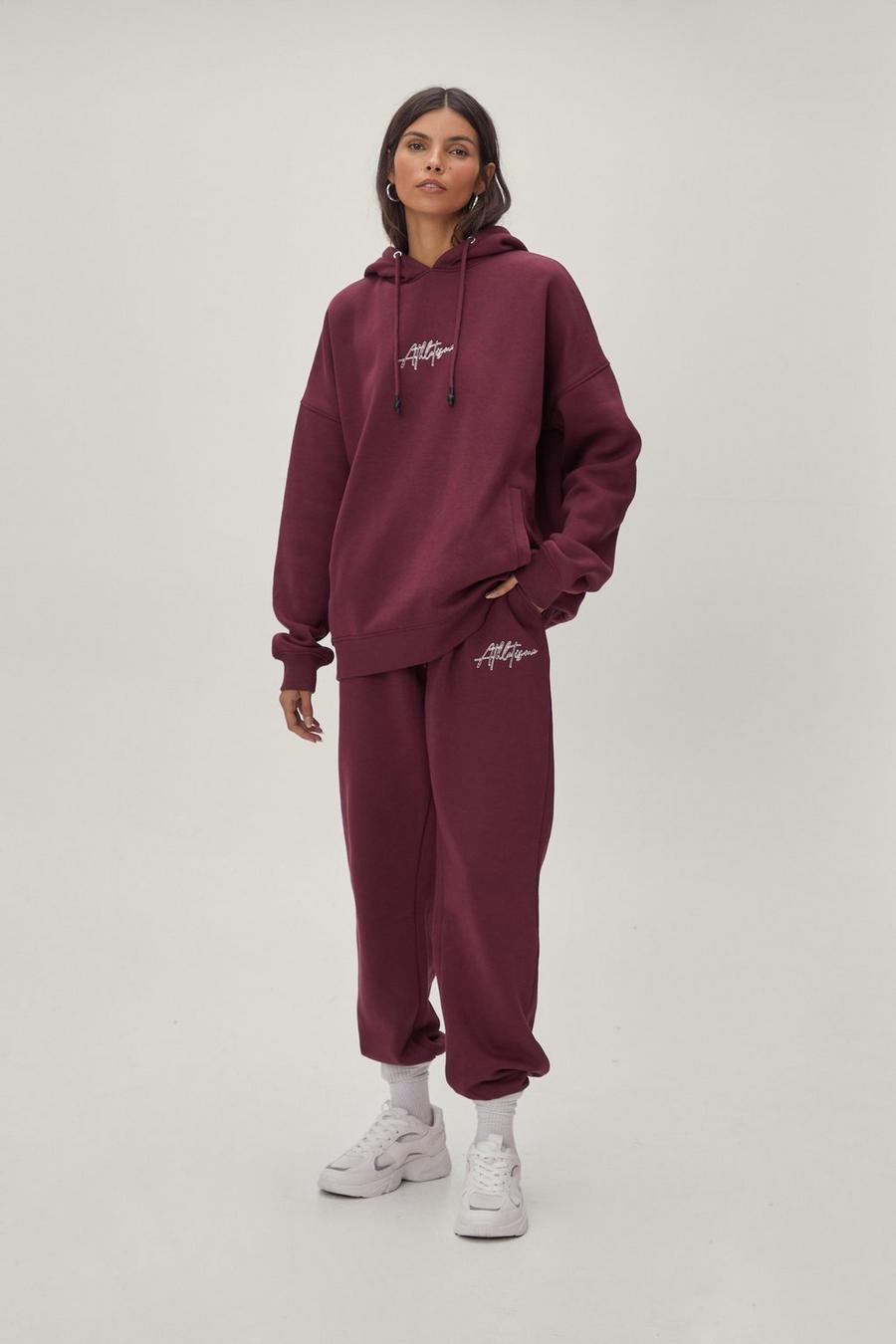 Embroidery Relaxed Fit Co-Ord Sweatpants