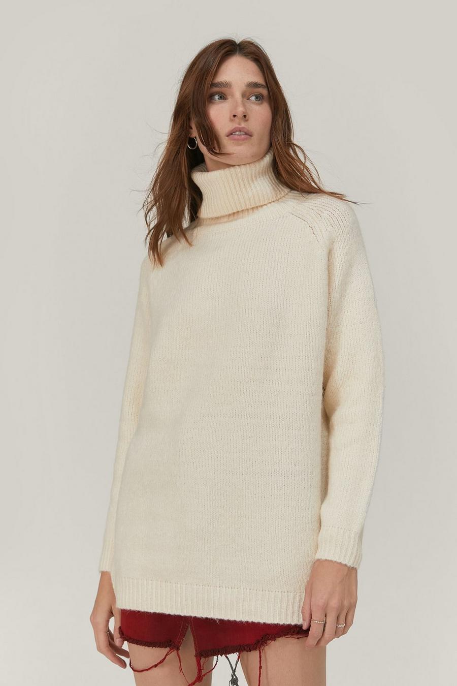 Oversized Long Sleeve Turtleneck Sweater