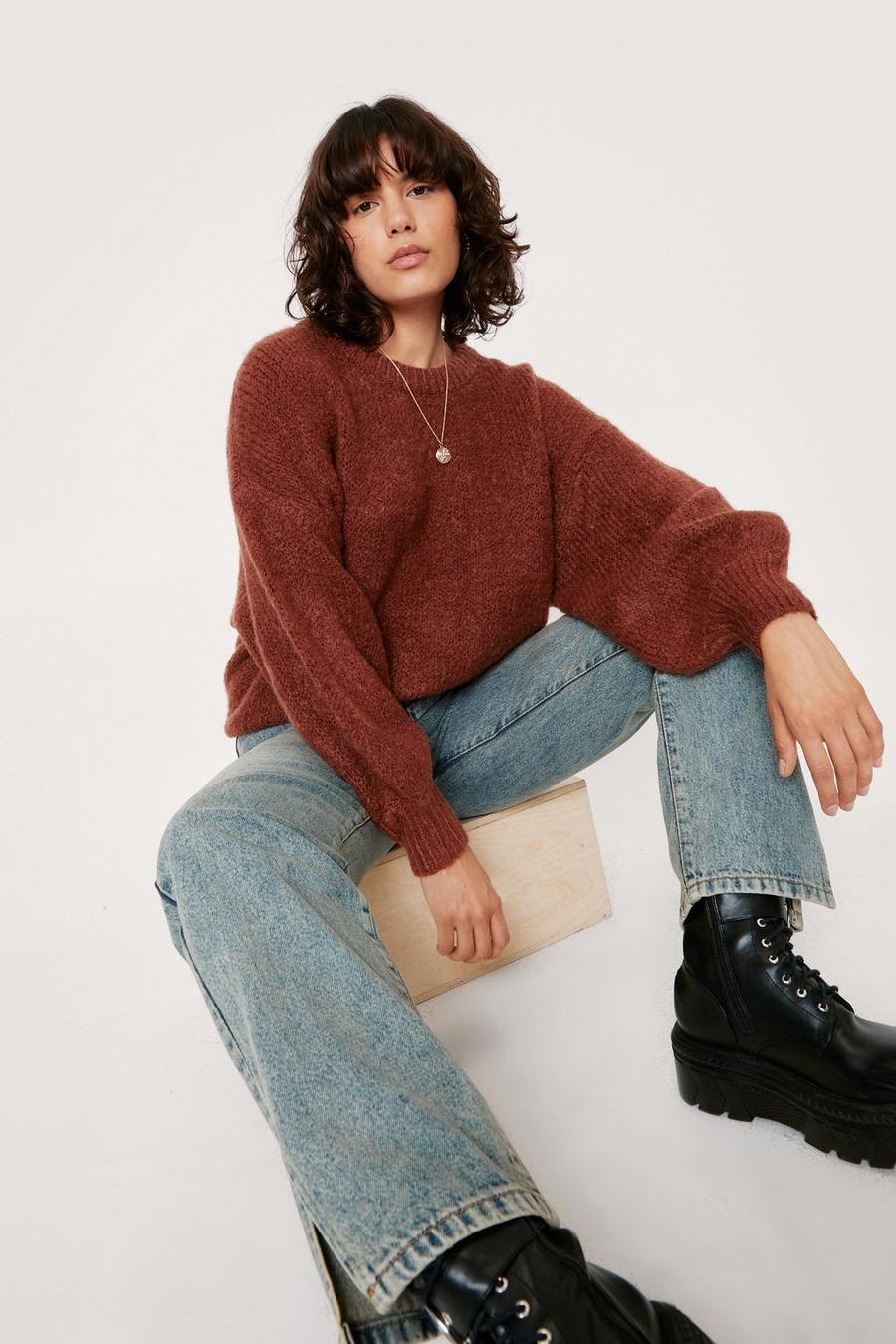 Chunky Knitted Longline Jumper