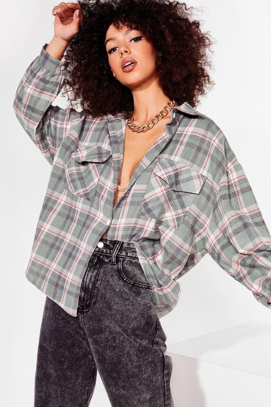 Out of Line Oversized Check Shirt