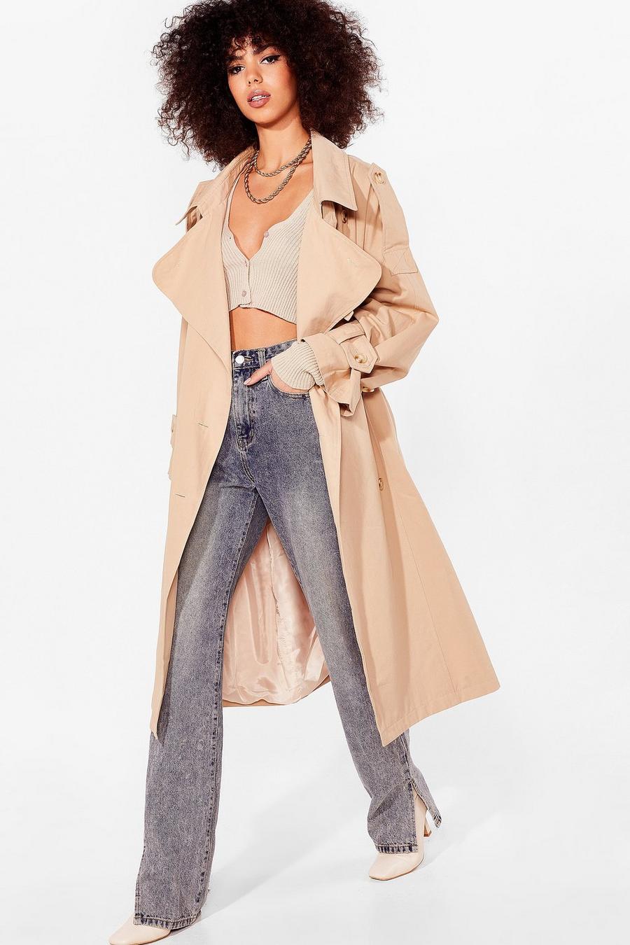 Oversized Belted Longline Trench Coat