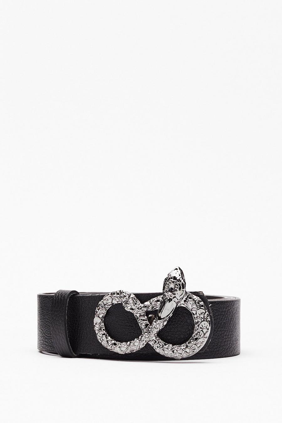 Snake Your Move Faux Leather Belt