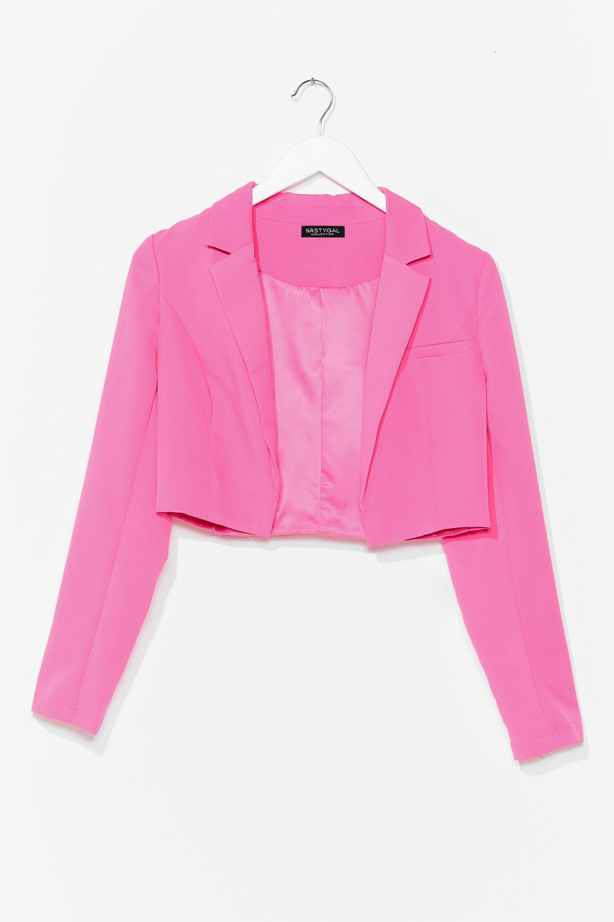 This Means Business Cropped Tailored Blazer
 