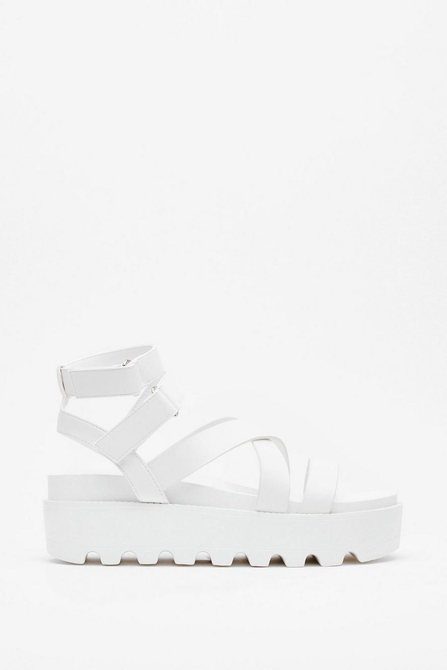 Cleated Strappy Platform Sandals