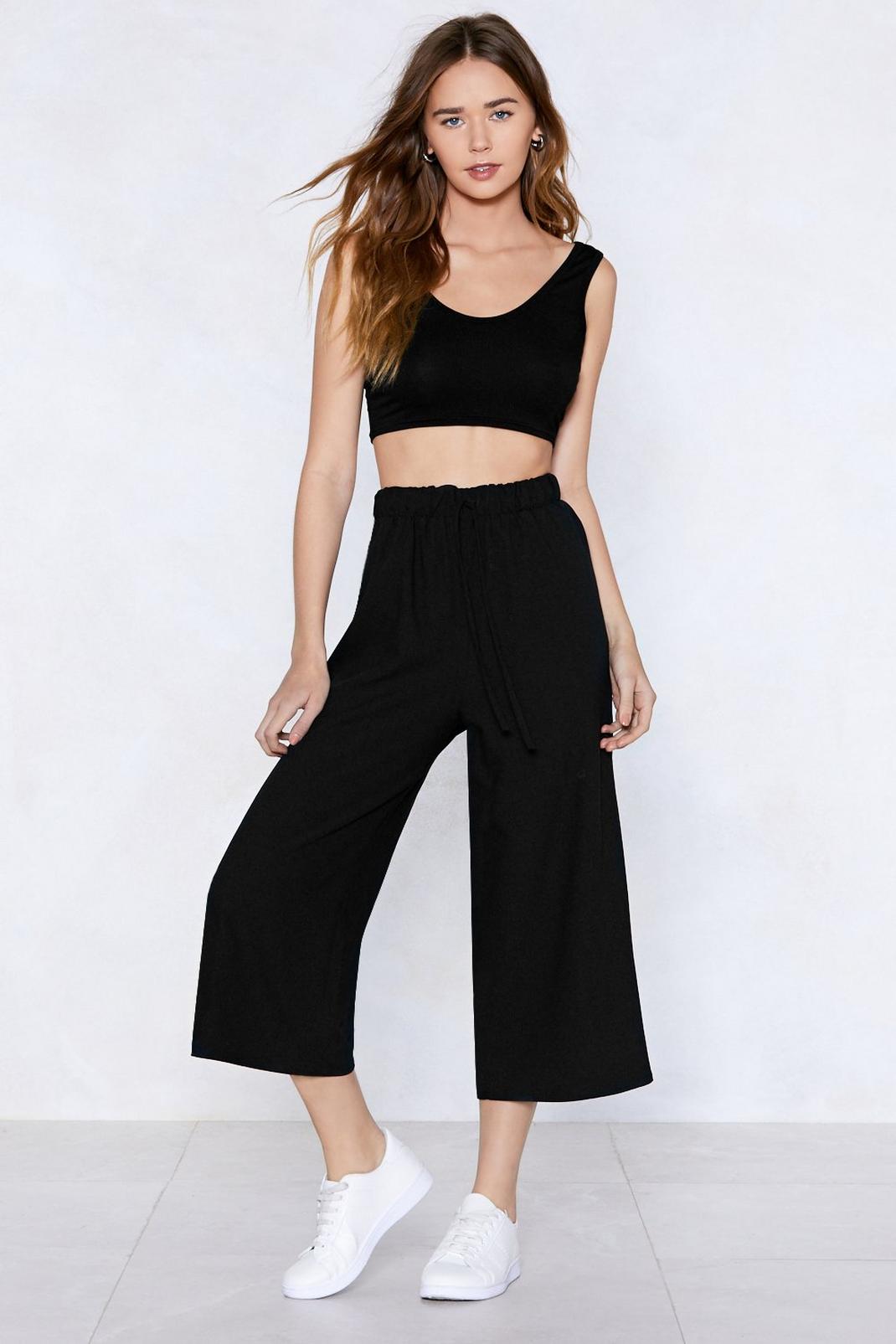 Run Wide Culotte Pants image number 1