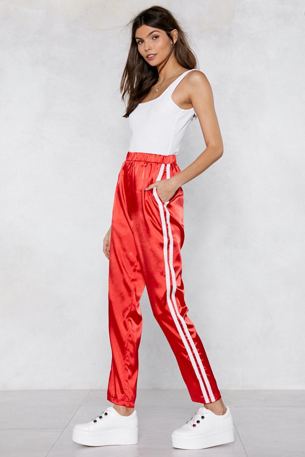 Satin the Drivers Seat Track Pants image number 1