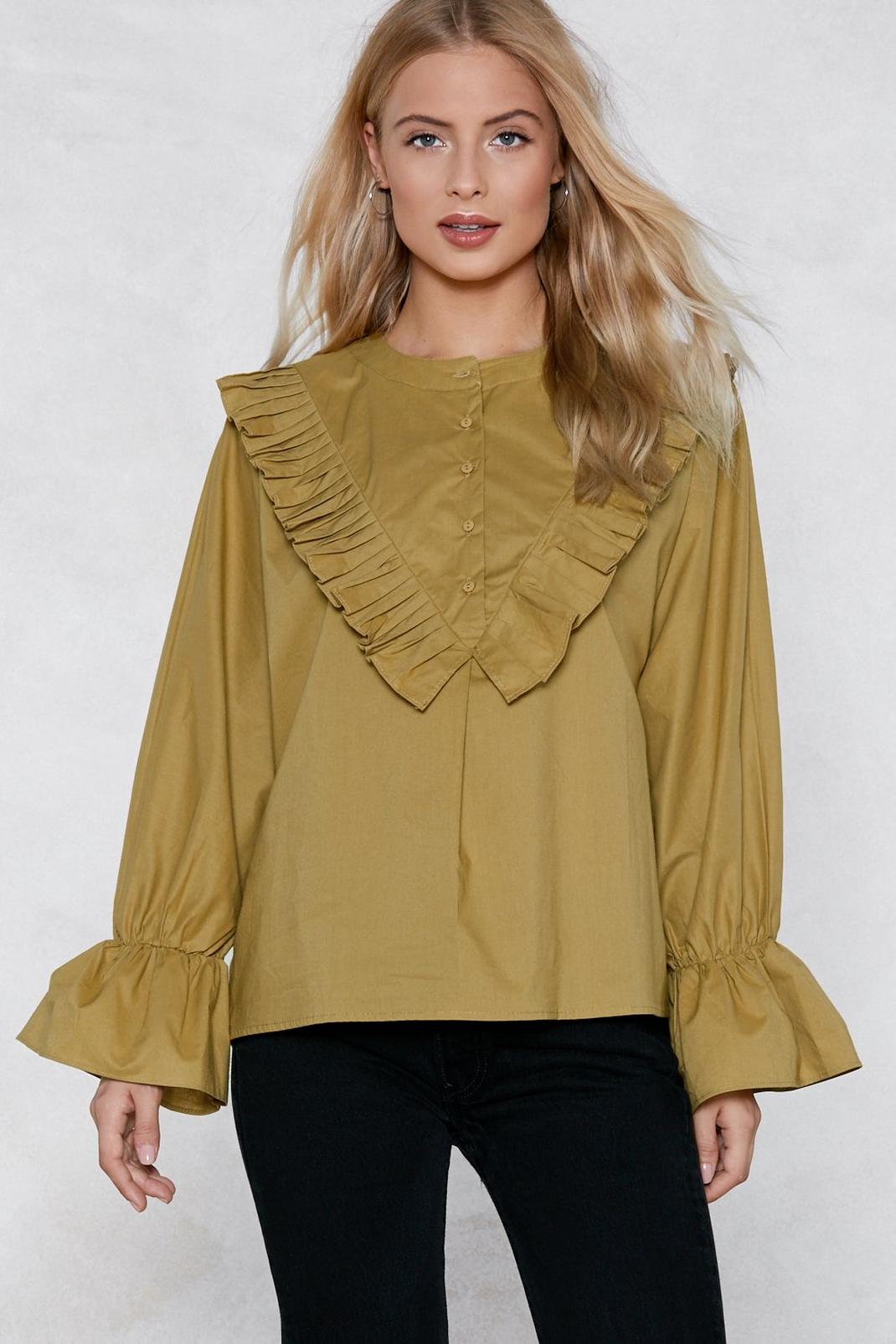 Take the Pleat Ruffle Shirt image number 1