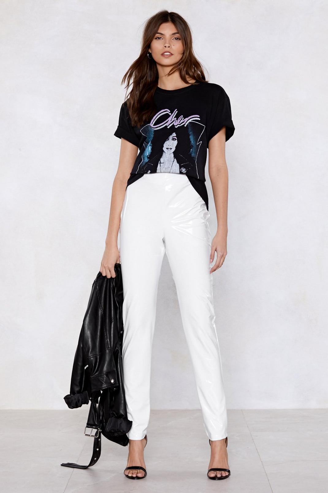 Vinyl Hurrah High-Waisted Trousers image number 1