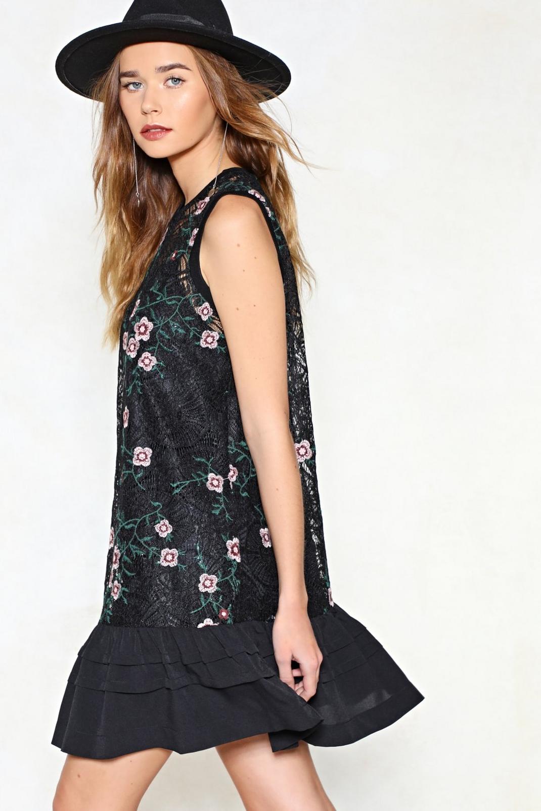 Surrender into the Roses Embroidered Dress image number 1
