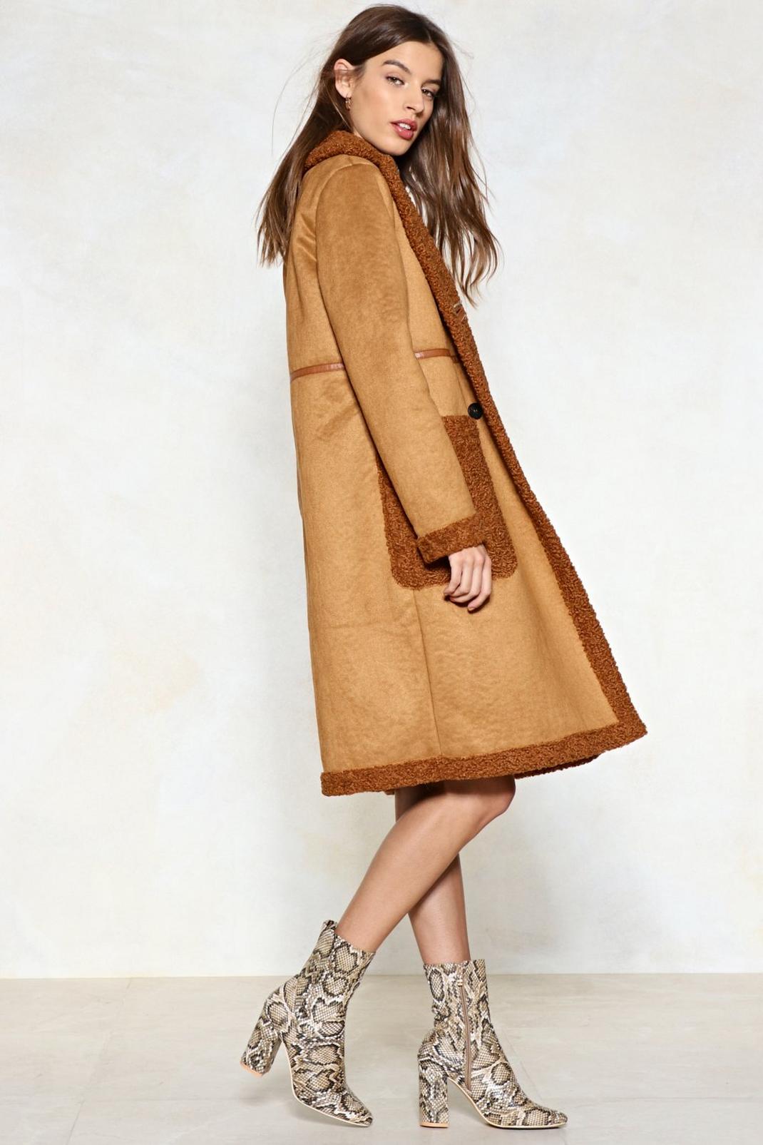 In the Fur-eseeable Future Faux Fur Shearling Coat image number 1