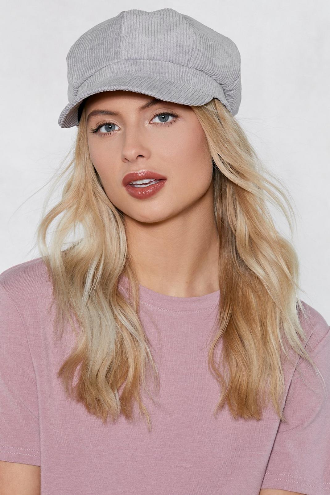 Grey Quit While You're Ahead Newsboy Cap image number 1