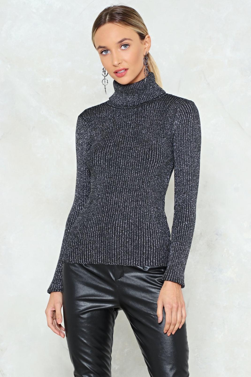 You Can Do Knit Turtleneck Sweater image number 1
