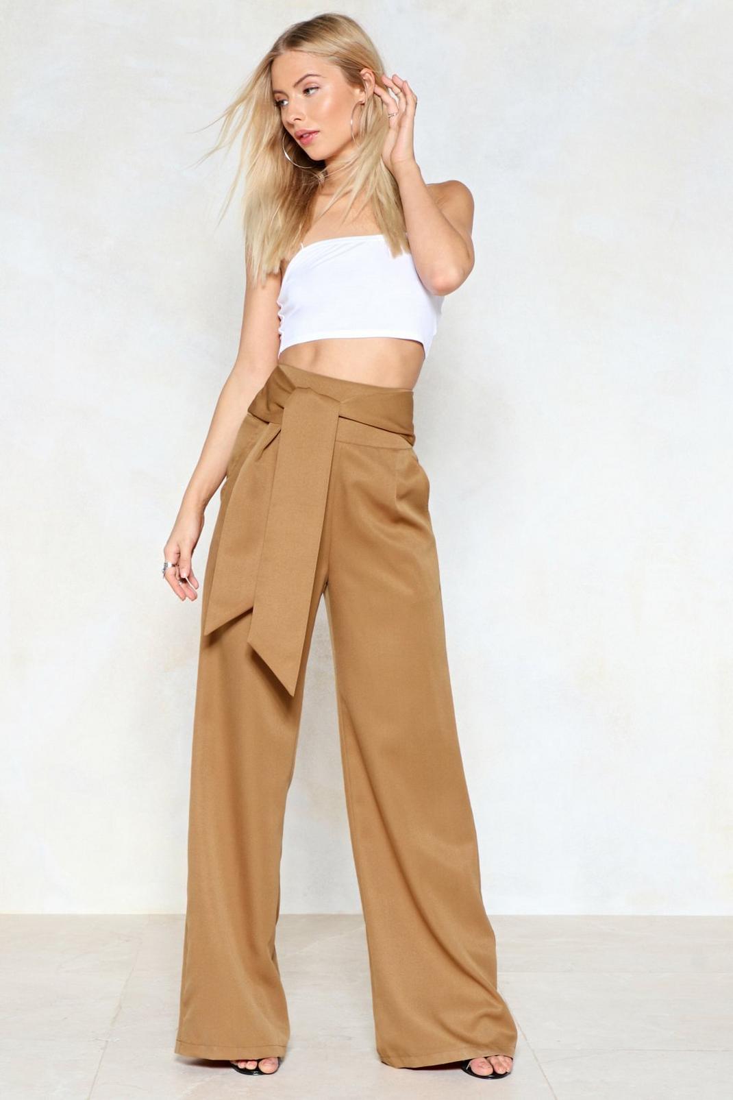 Wide of the Mark High-Waisted Pants image number 1