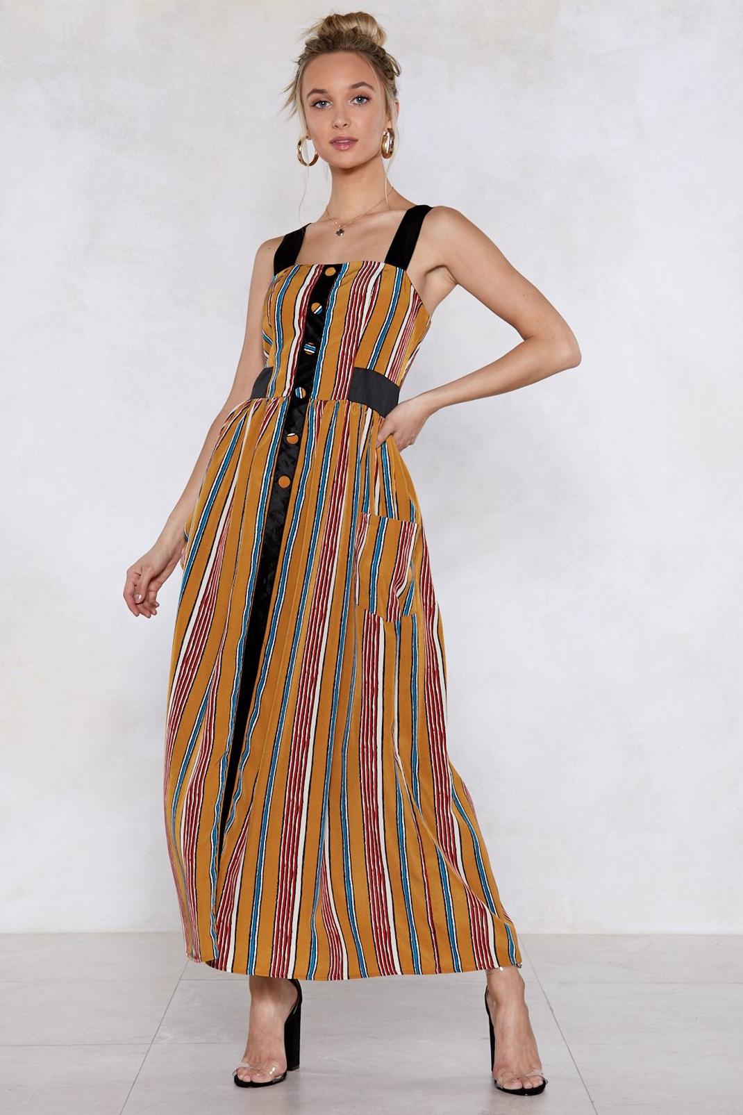 Stripe On Cue Maxi Dress image number 1