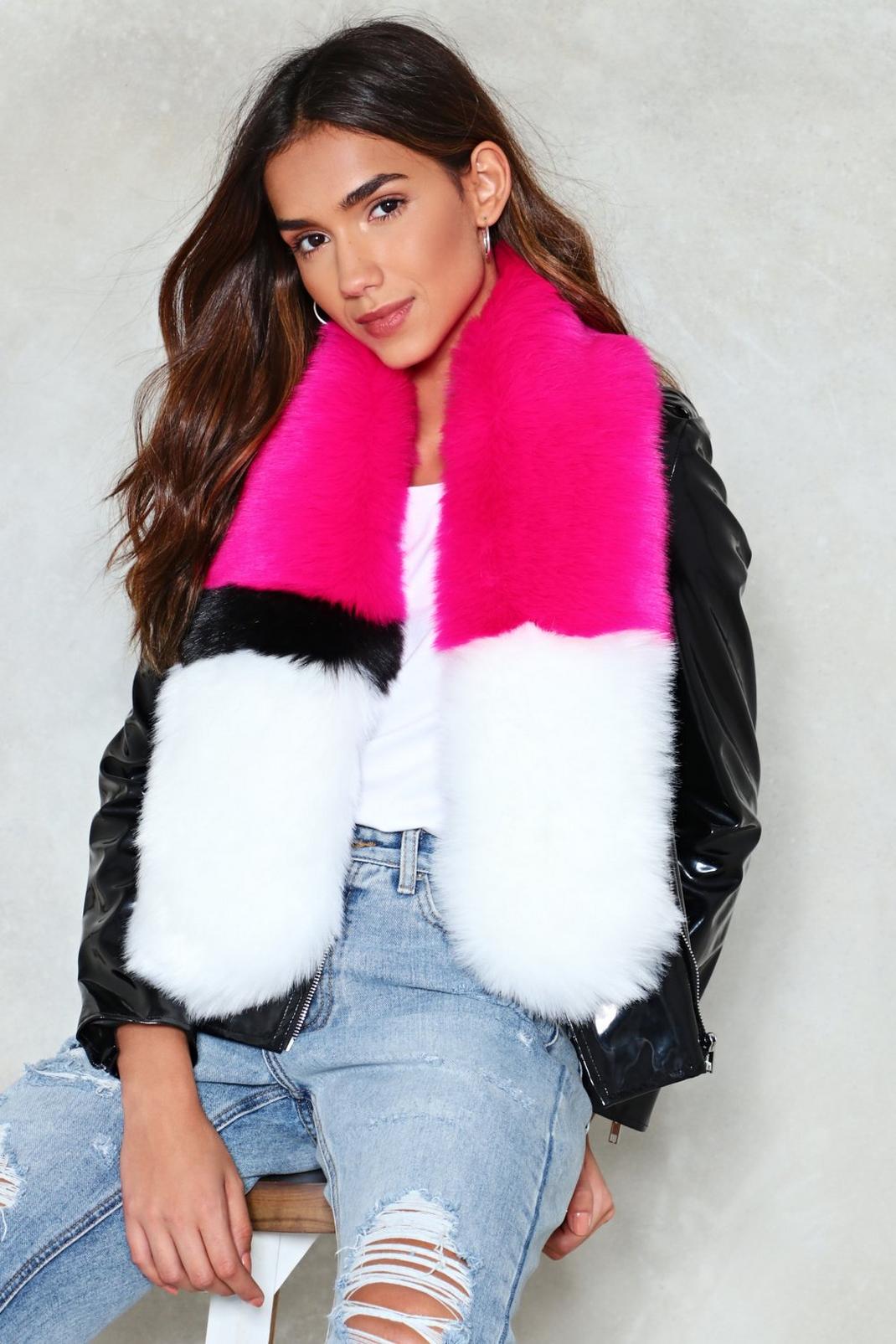 Fur Your Eyes Only Faux Fur Scarf image number 1