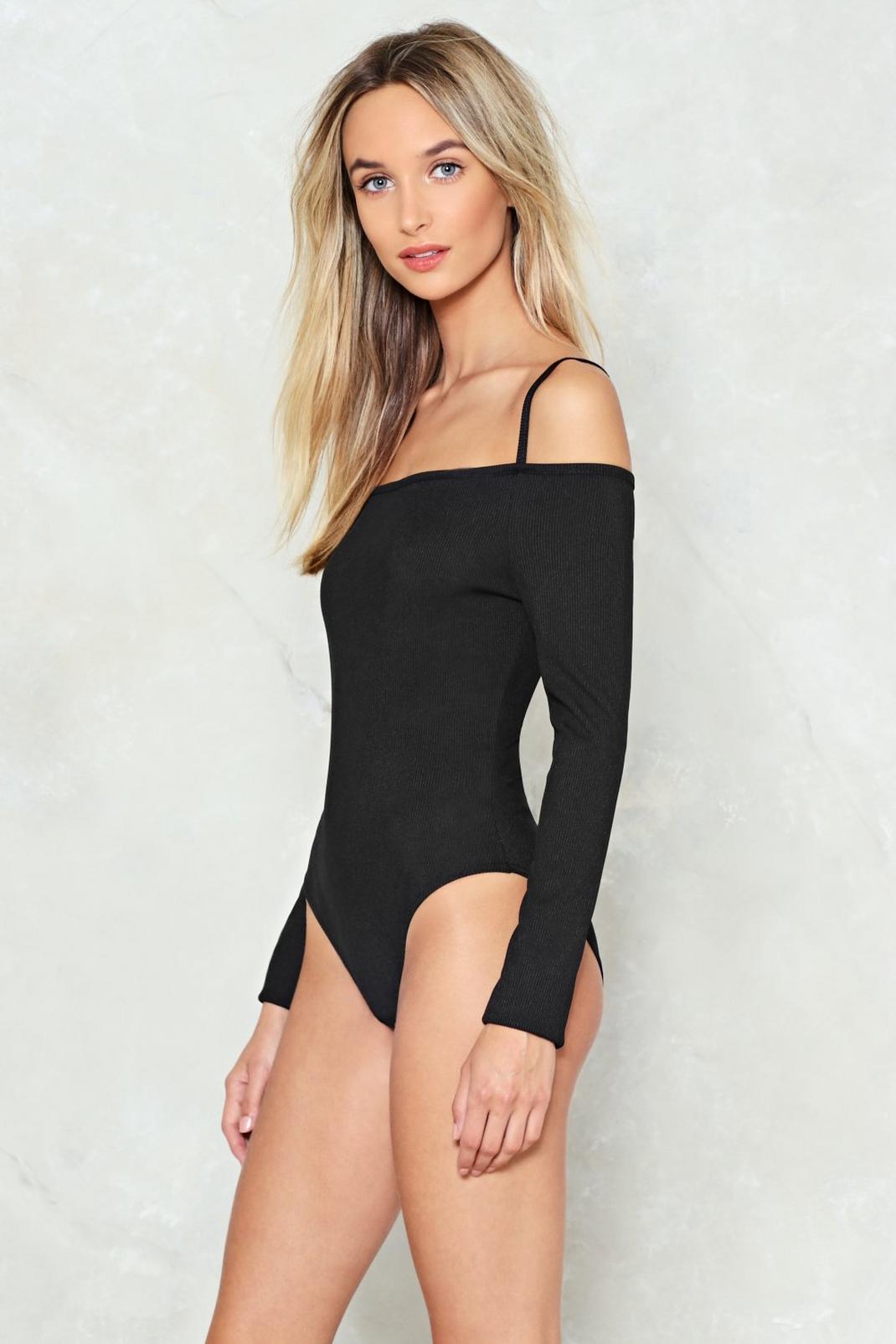 All's Square in Love Off-the-Shoulder Bodysuit image number 1