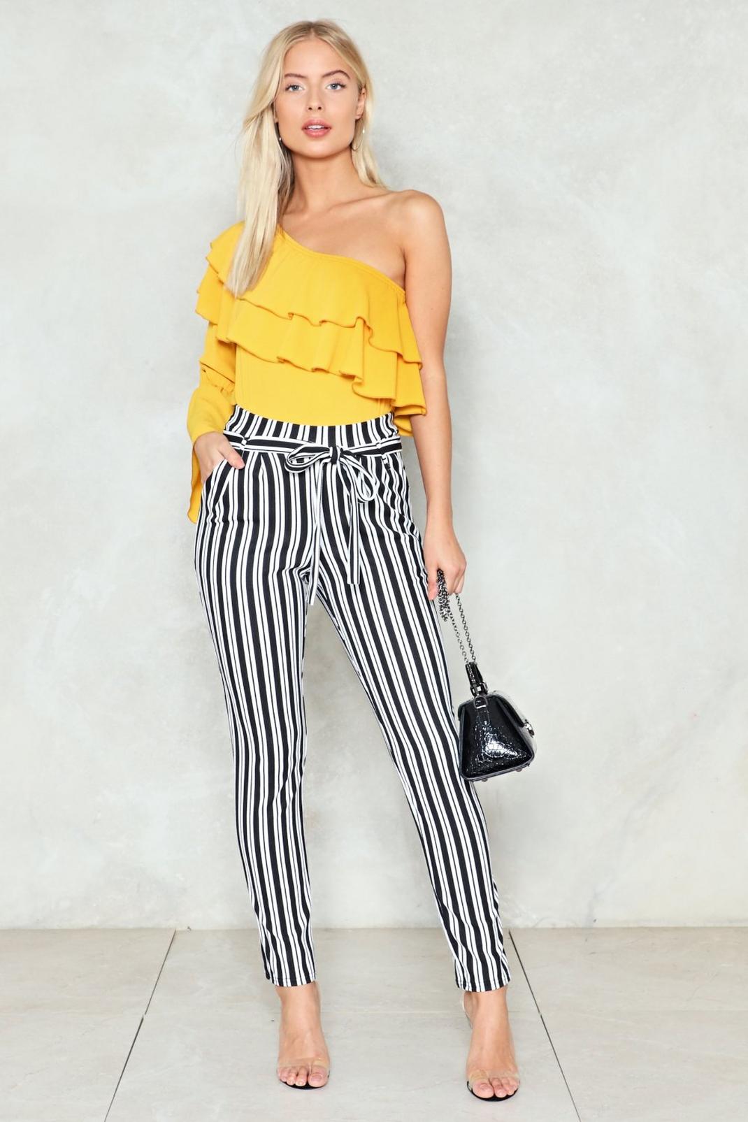 Stripe A High-Waisted Pants image number 1