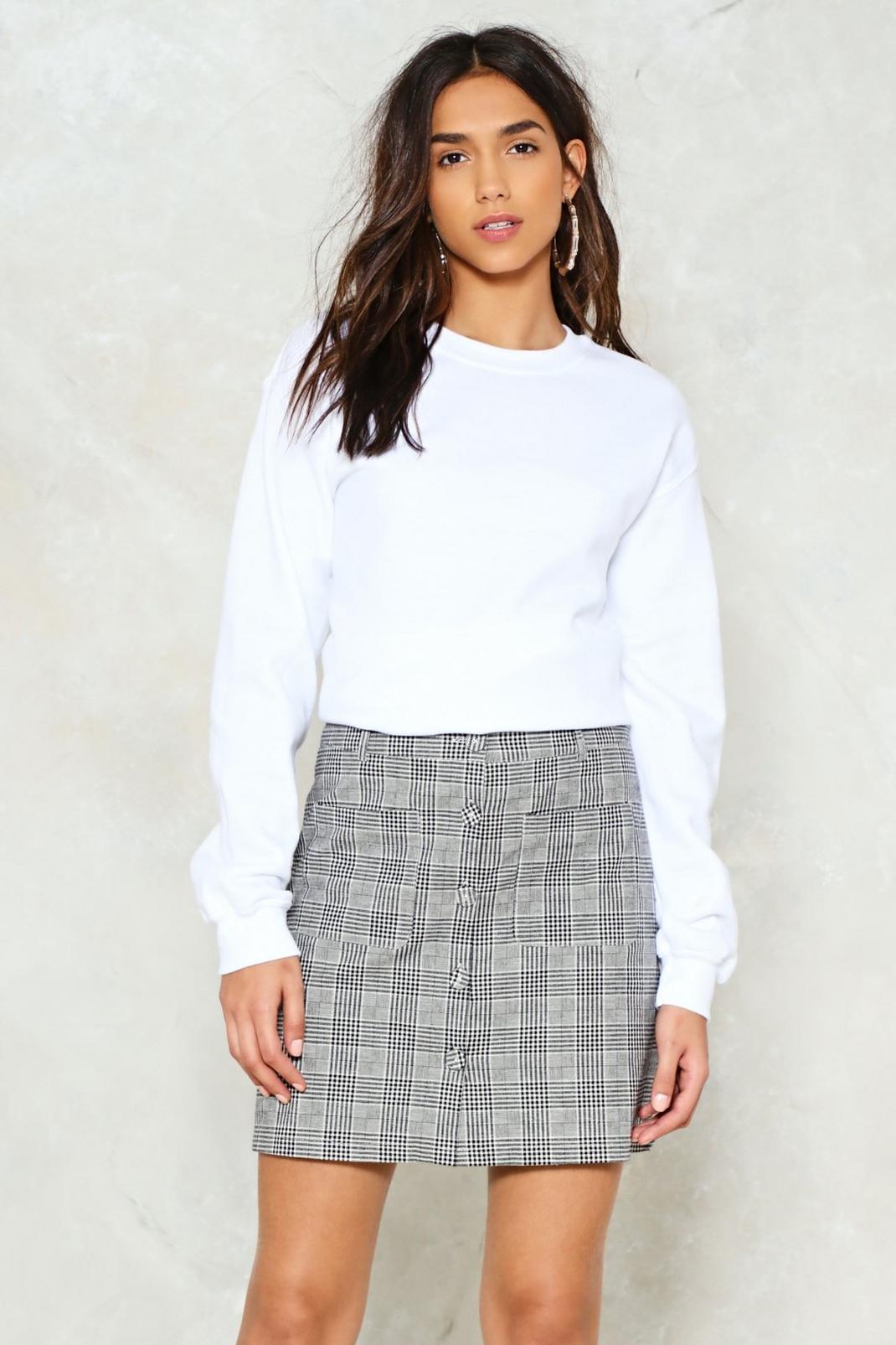 Check It Out Button-Up Skirt image number 1
