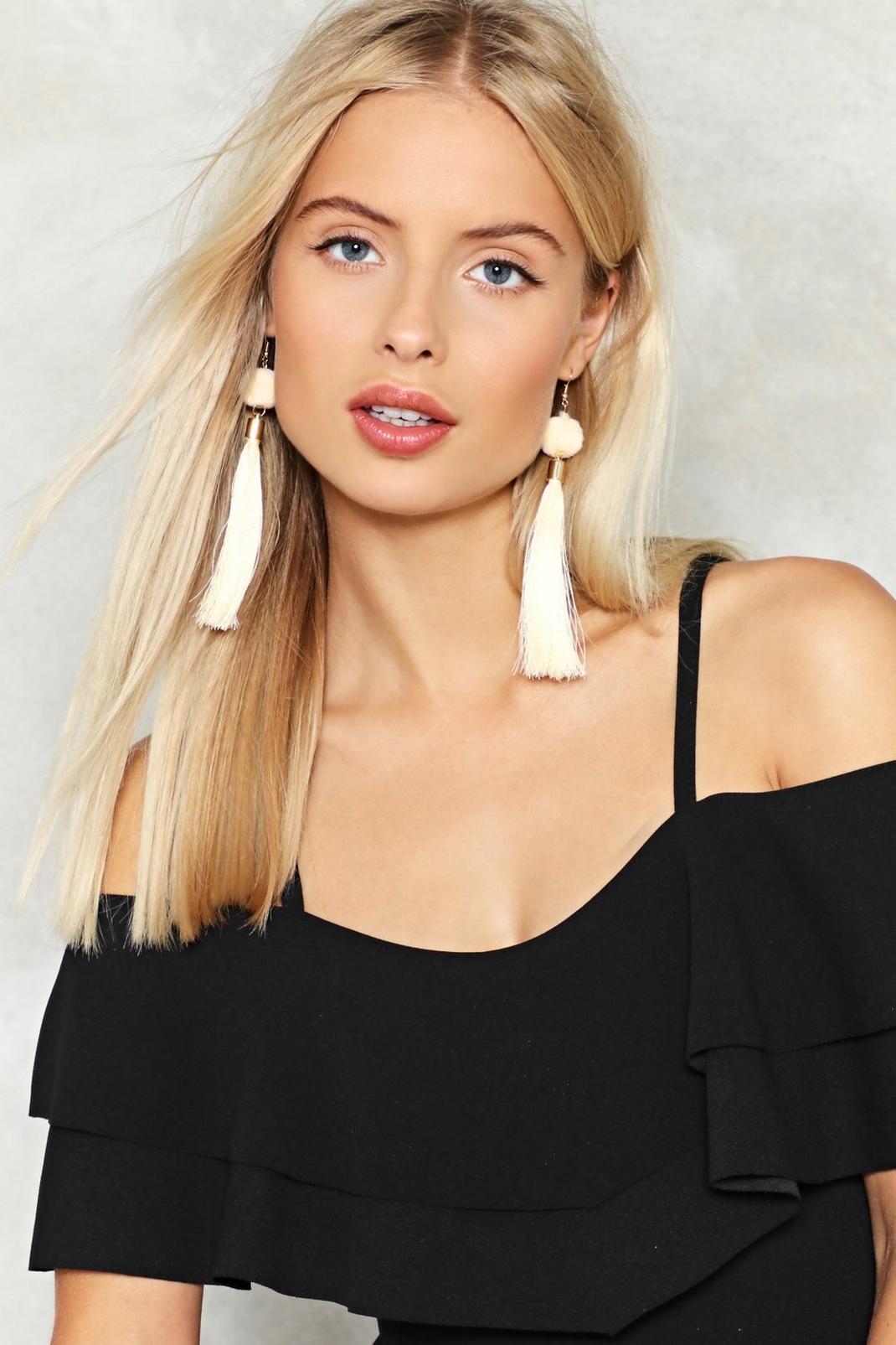 Get the Ball Rolling Tassel Earrings image number 1