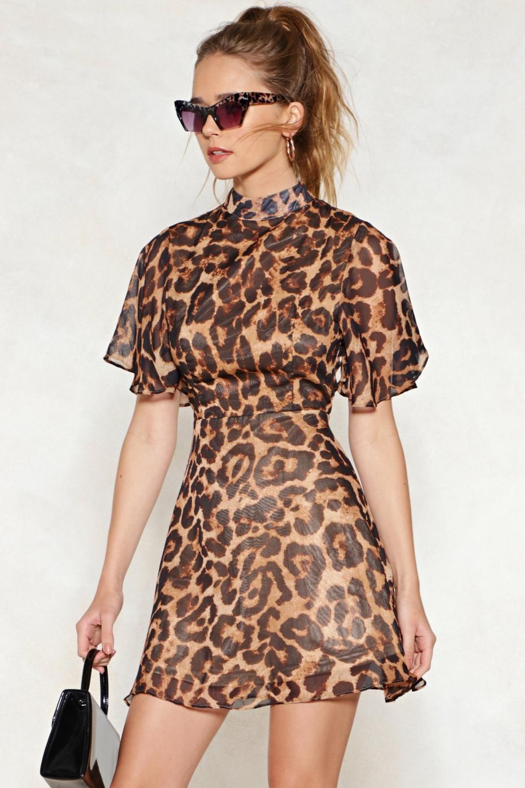 Feline This Leopard Dress image number 1