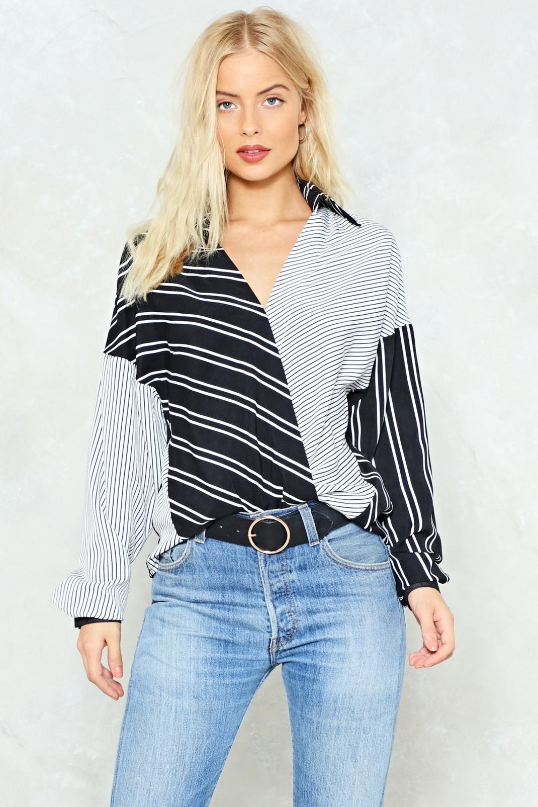 We Just Clash Striped Shirt image number 1