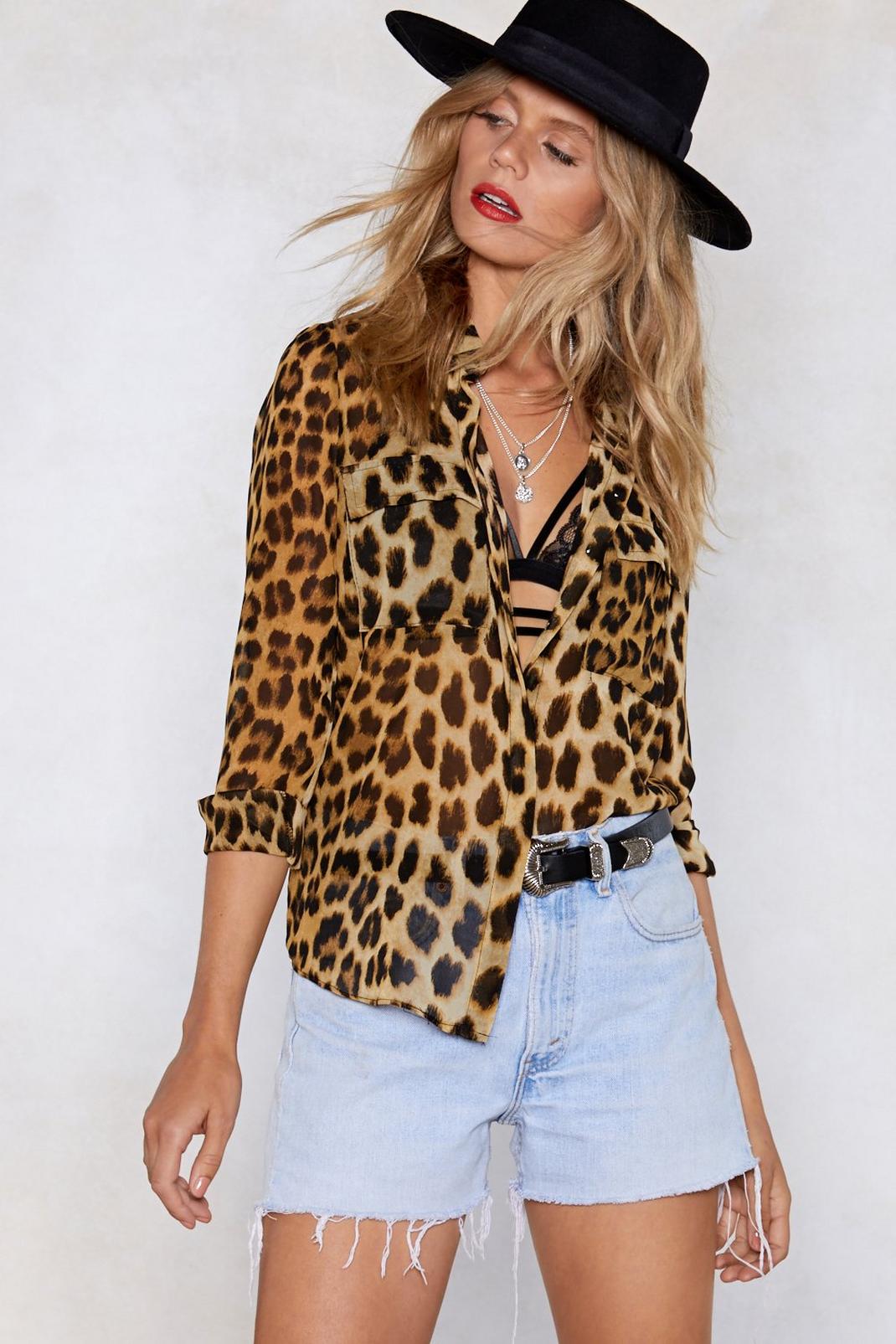In Your Wildest Dreams Leopard Shirt image number 1