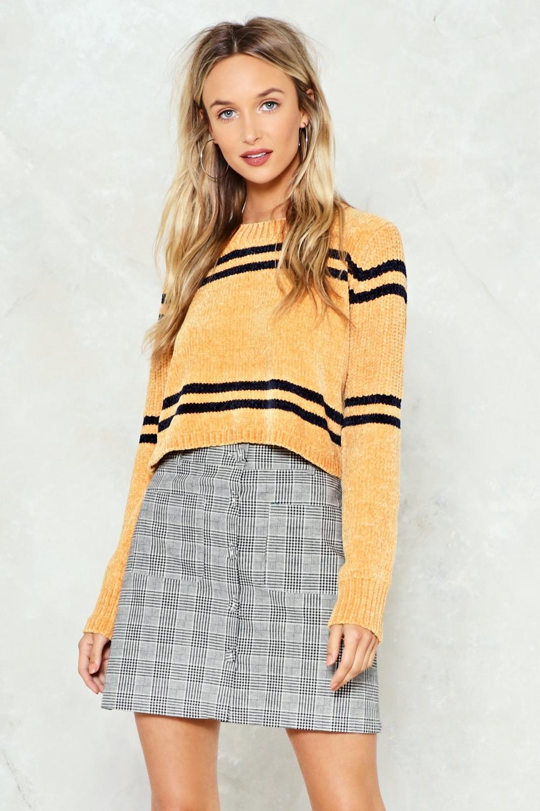 Don't Bet on Knit Striped Sweater image number 1