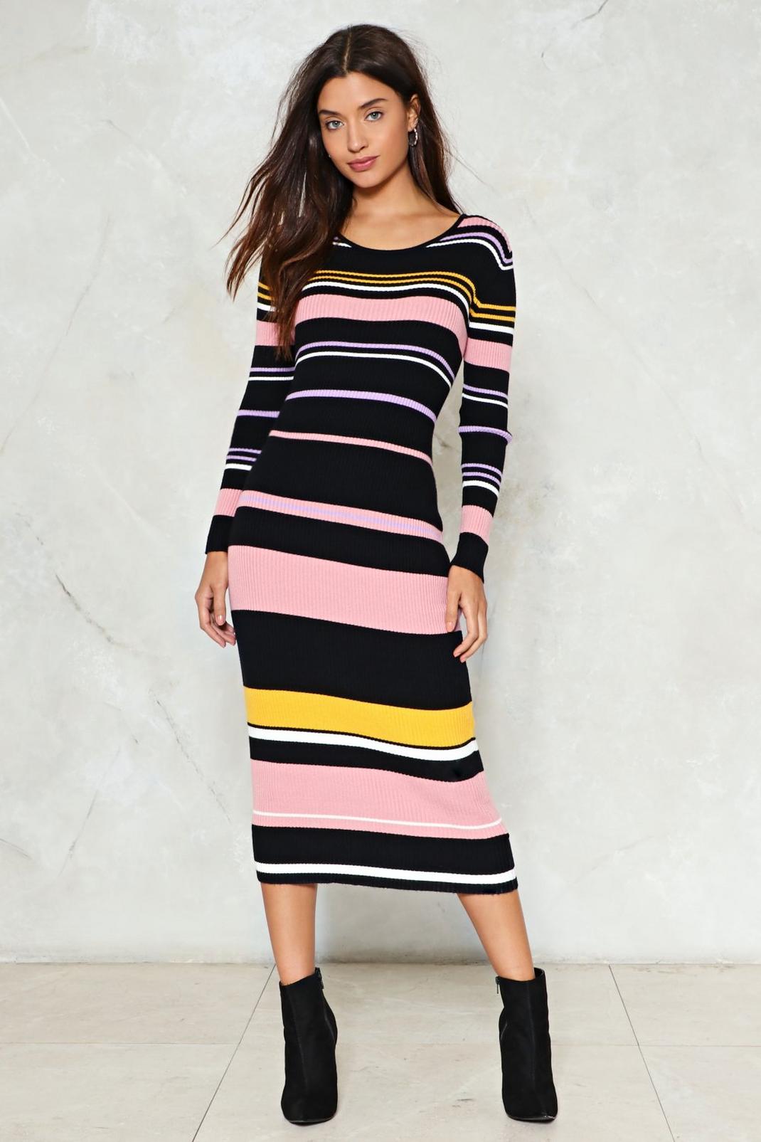 It's Knit You It's Me Striped Dress image number 1
