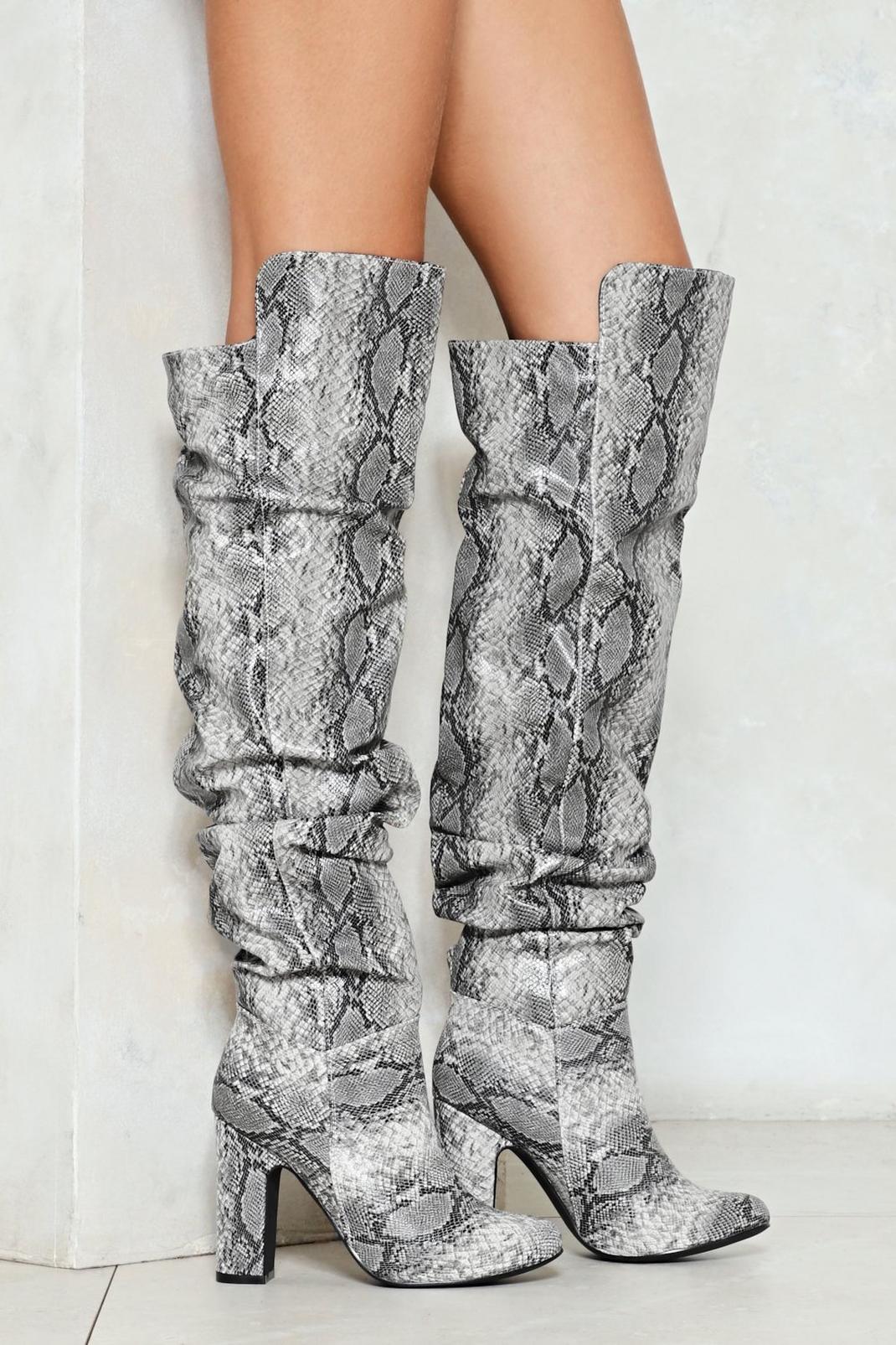 Snake Eyes Slouchy Knee-High Boot image number 1