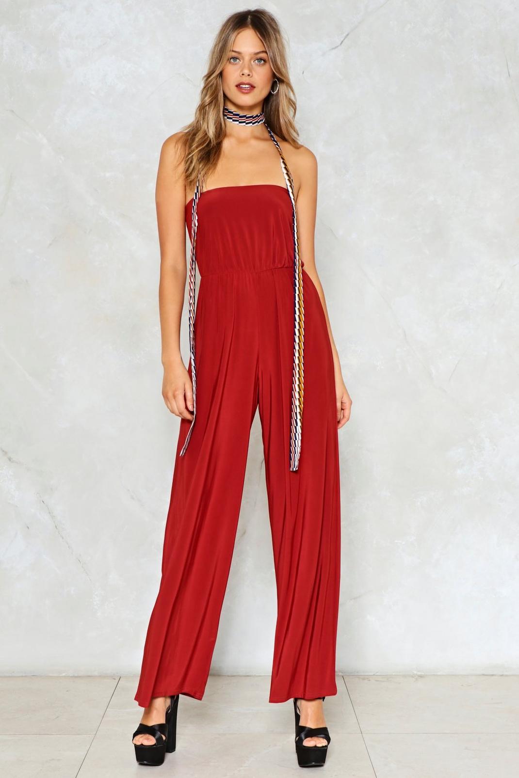Jump Straight in Strapless Jumpsuit image number 1