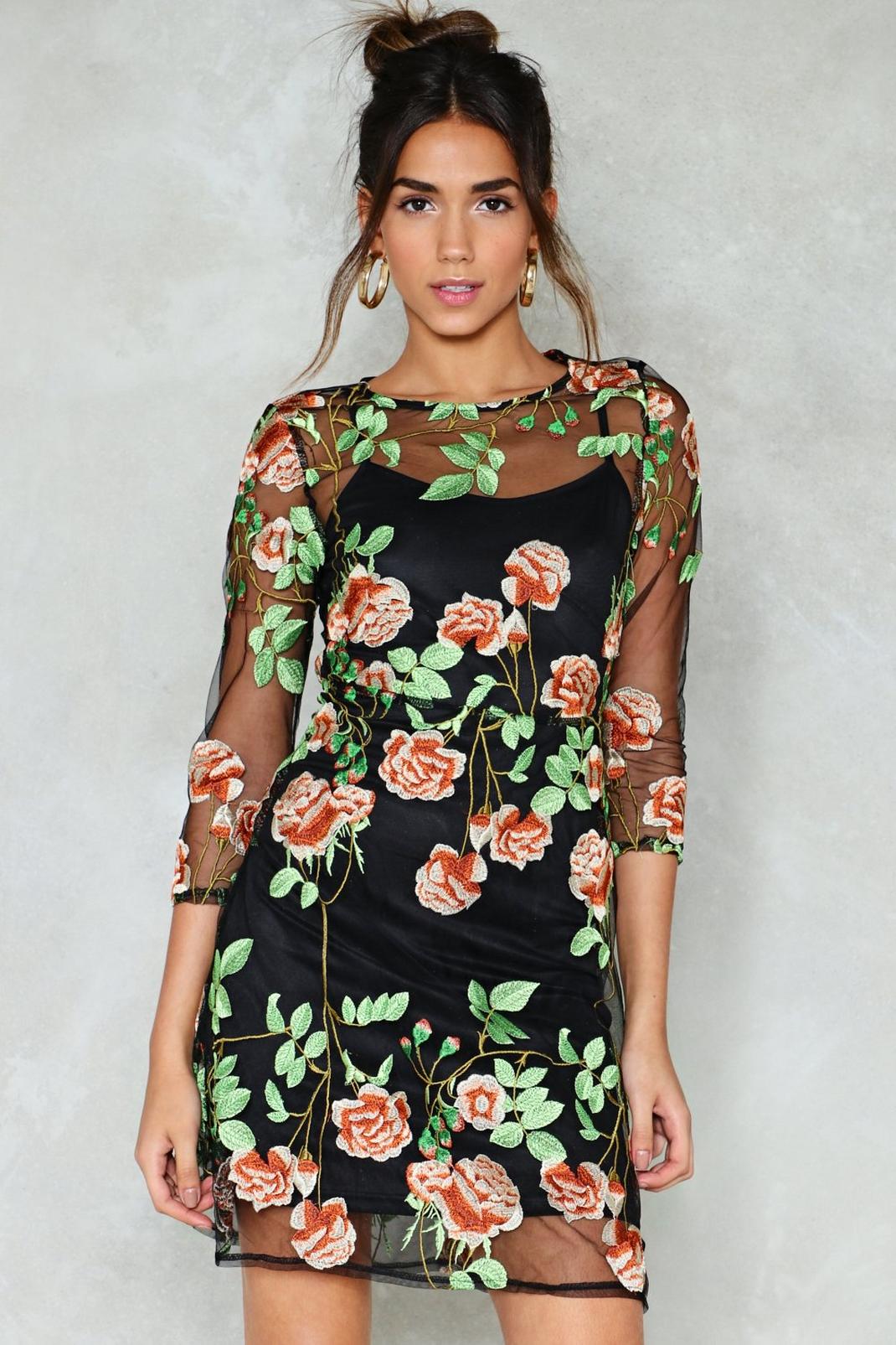 Easier Thread Than Done Floral Dress image number 1
