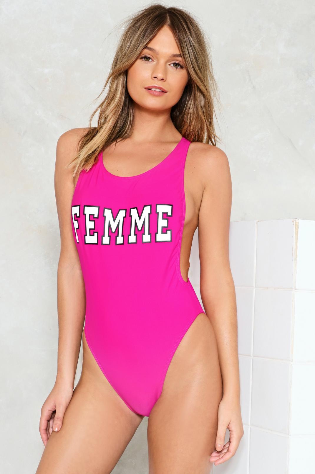 Femme High-Leg Swimsuit image number 1