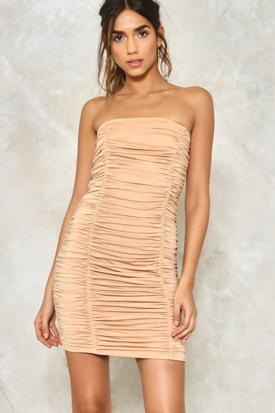 A Step in the Tight Direction Ruched Dress image number 1