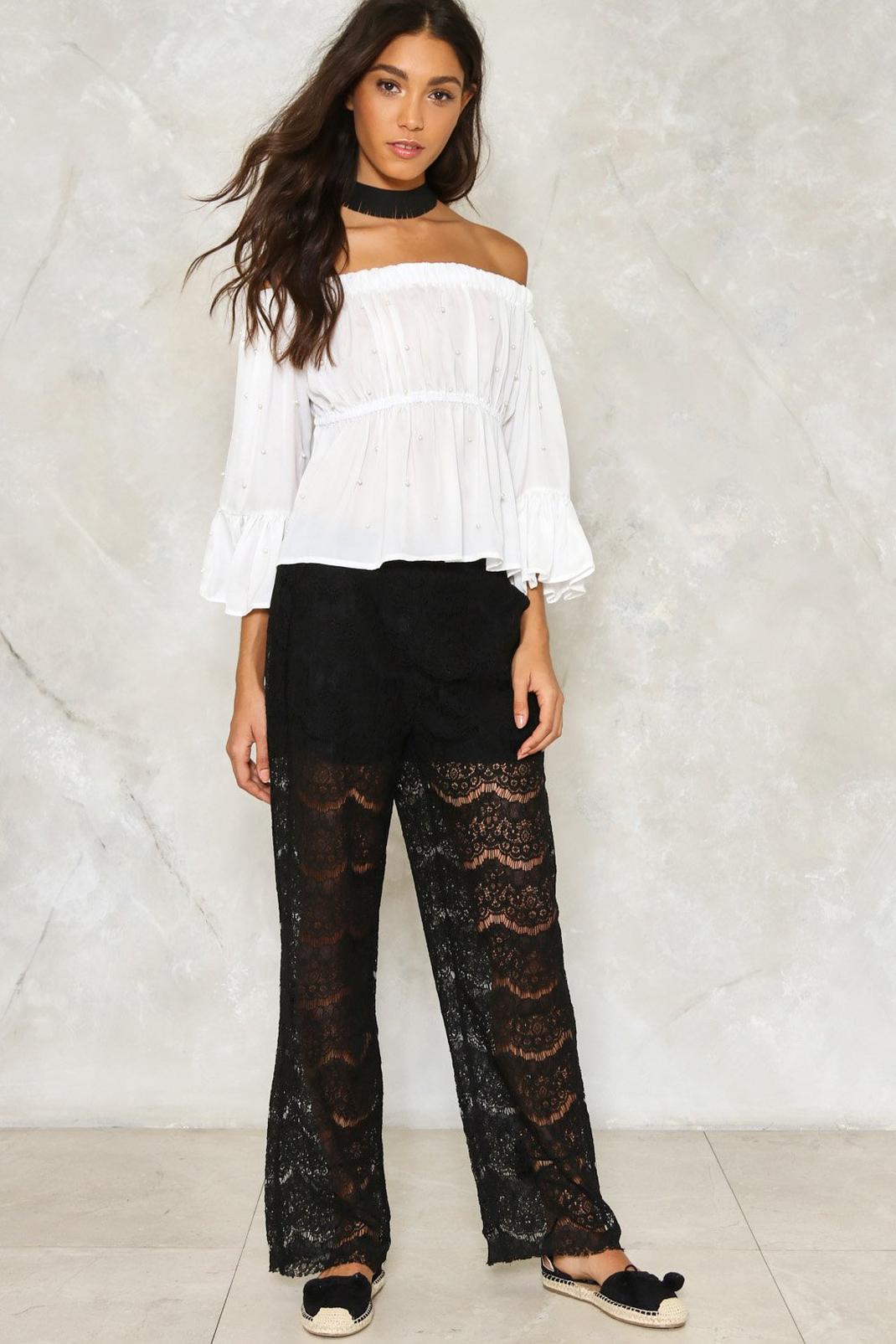 Lace of Base Relaxed Pants image number 1