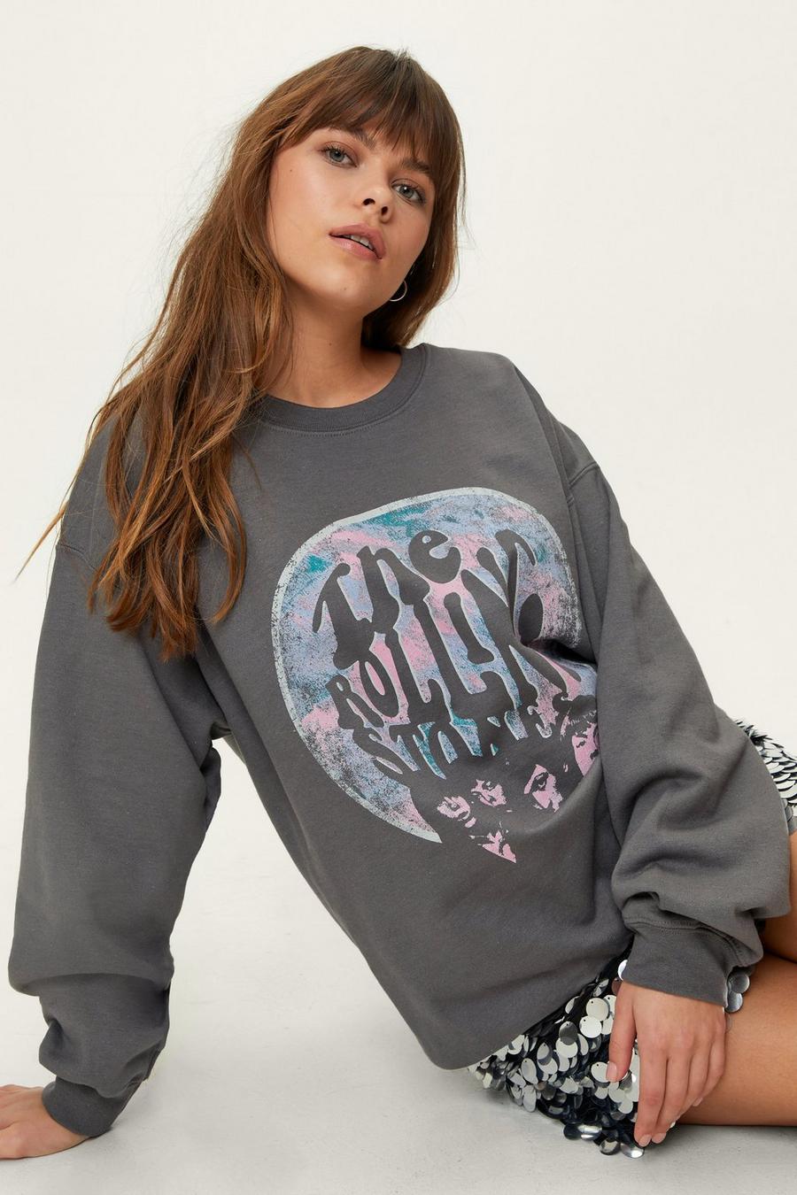 Rolling Stones Graphic Oversized Sweatshirt