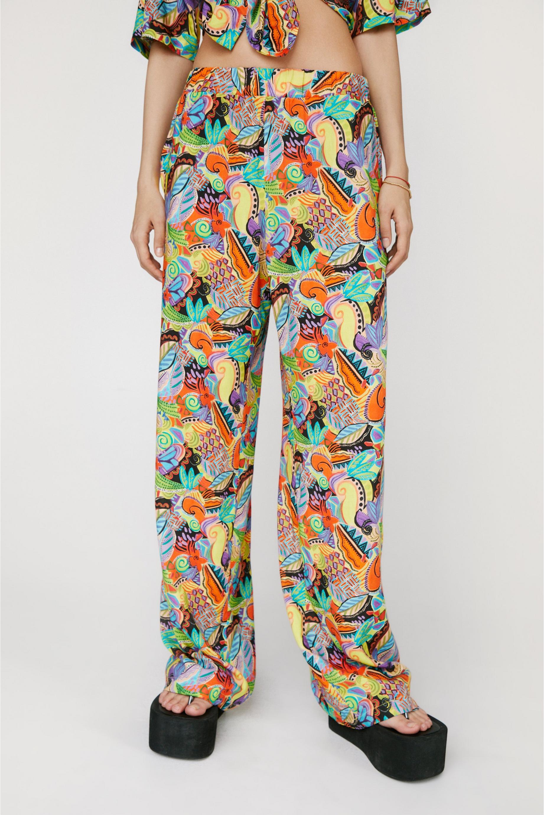 Tropical Printed Resort Trousers