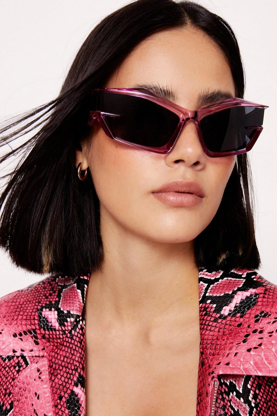 Abstract Oversized Sunglasses