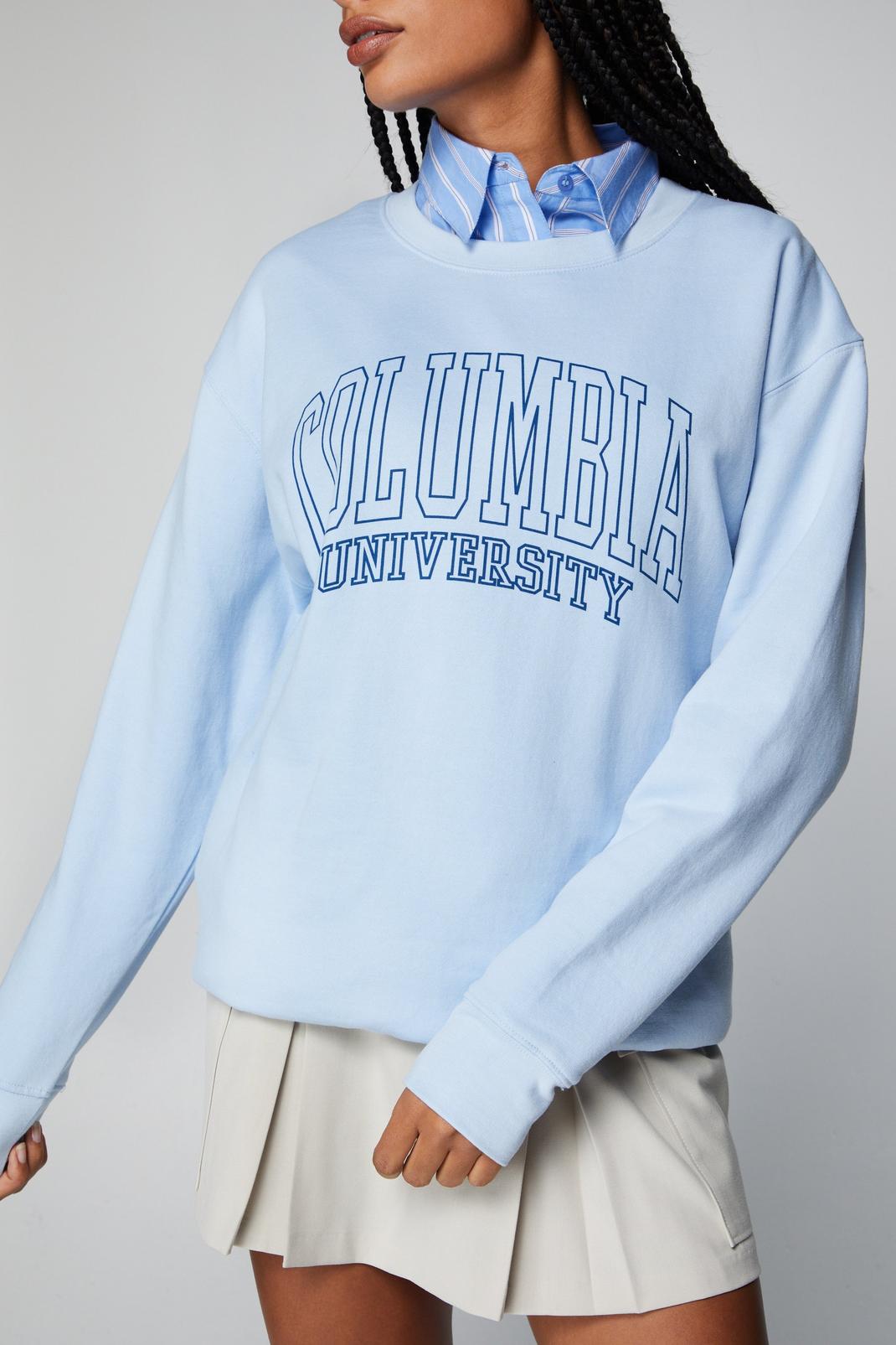 Blue Columbia Oversized Graphic Sweatshirt image number 1
