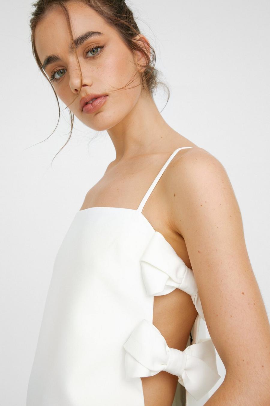 Bow Detail Tailored Strappy Top 