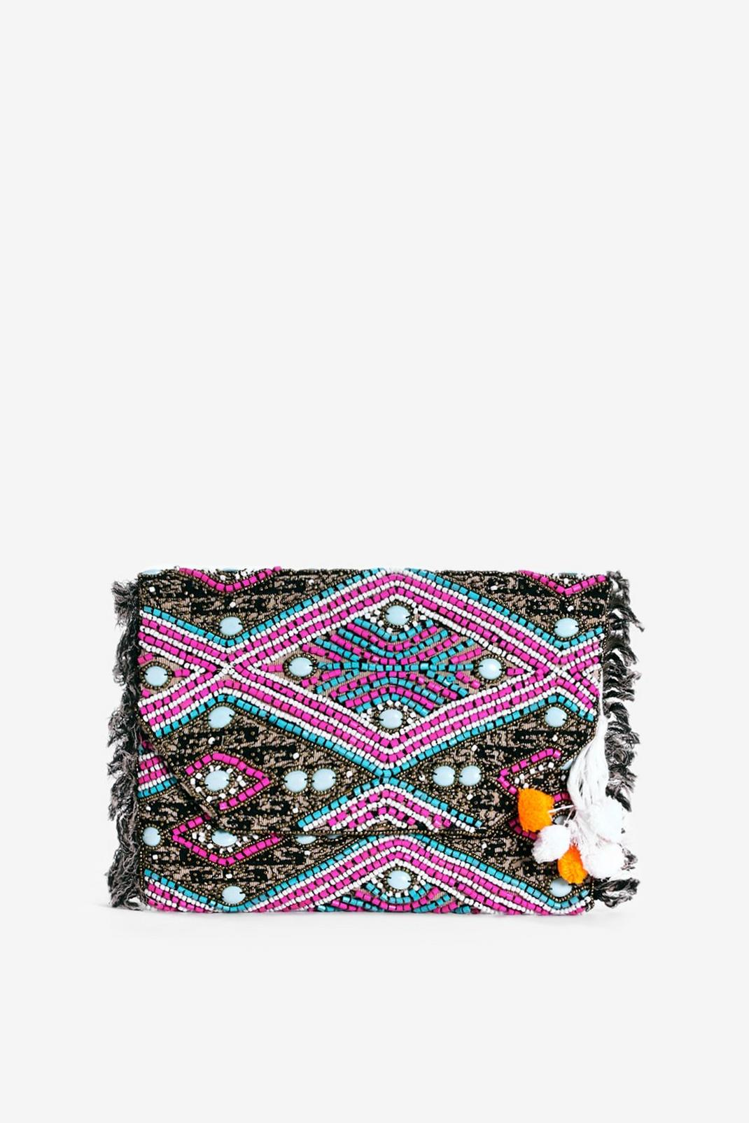 Multi WANT Mya Beaded Clutch image number 1