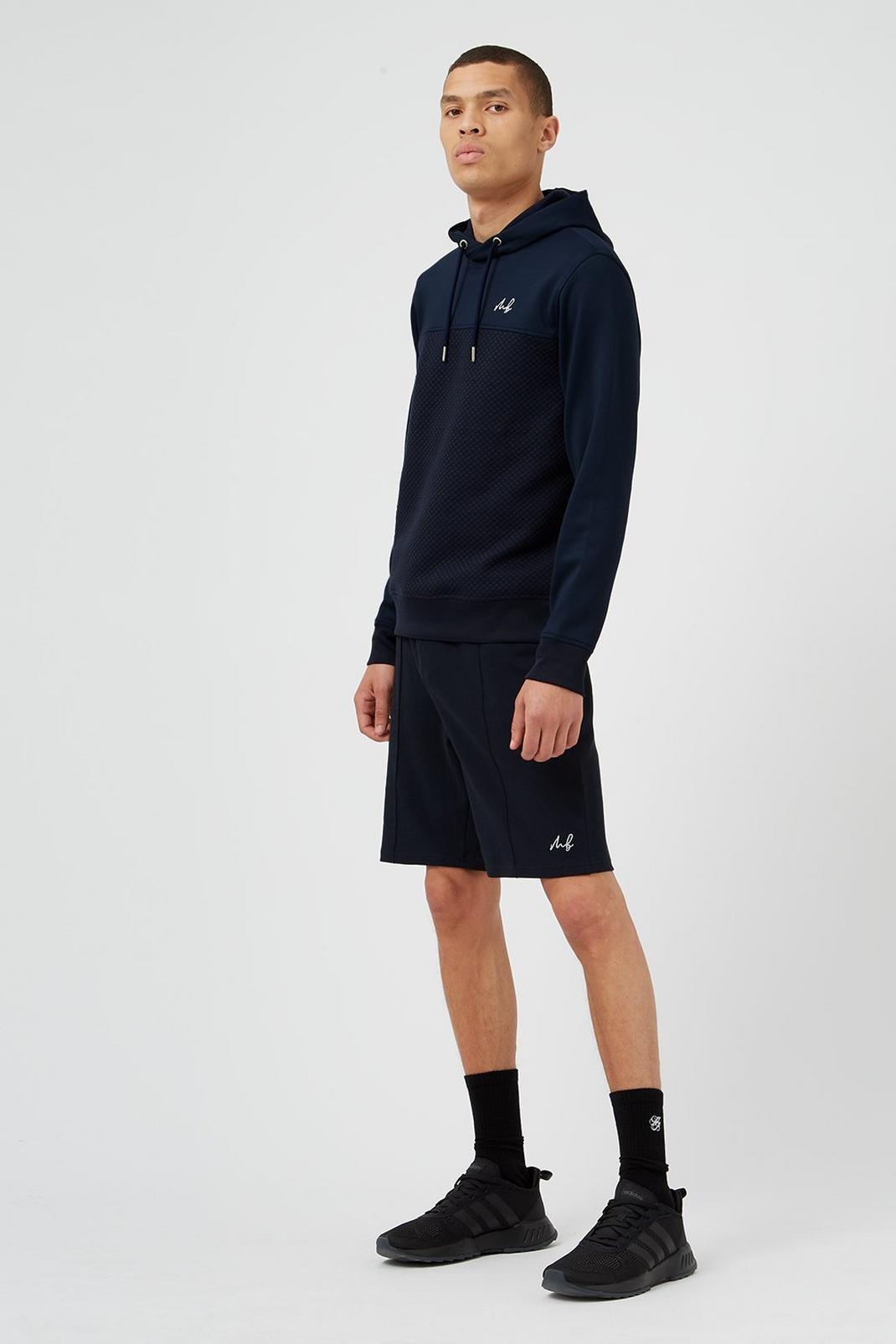148 Mb Collection Navy Pintuck Shorts image number 2