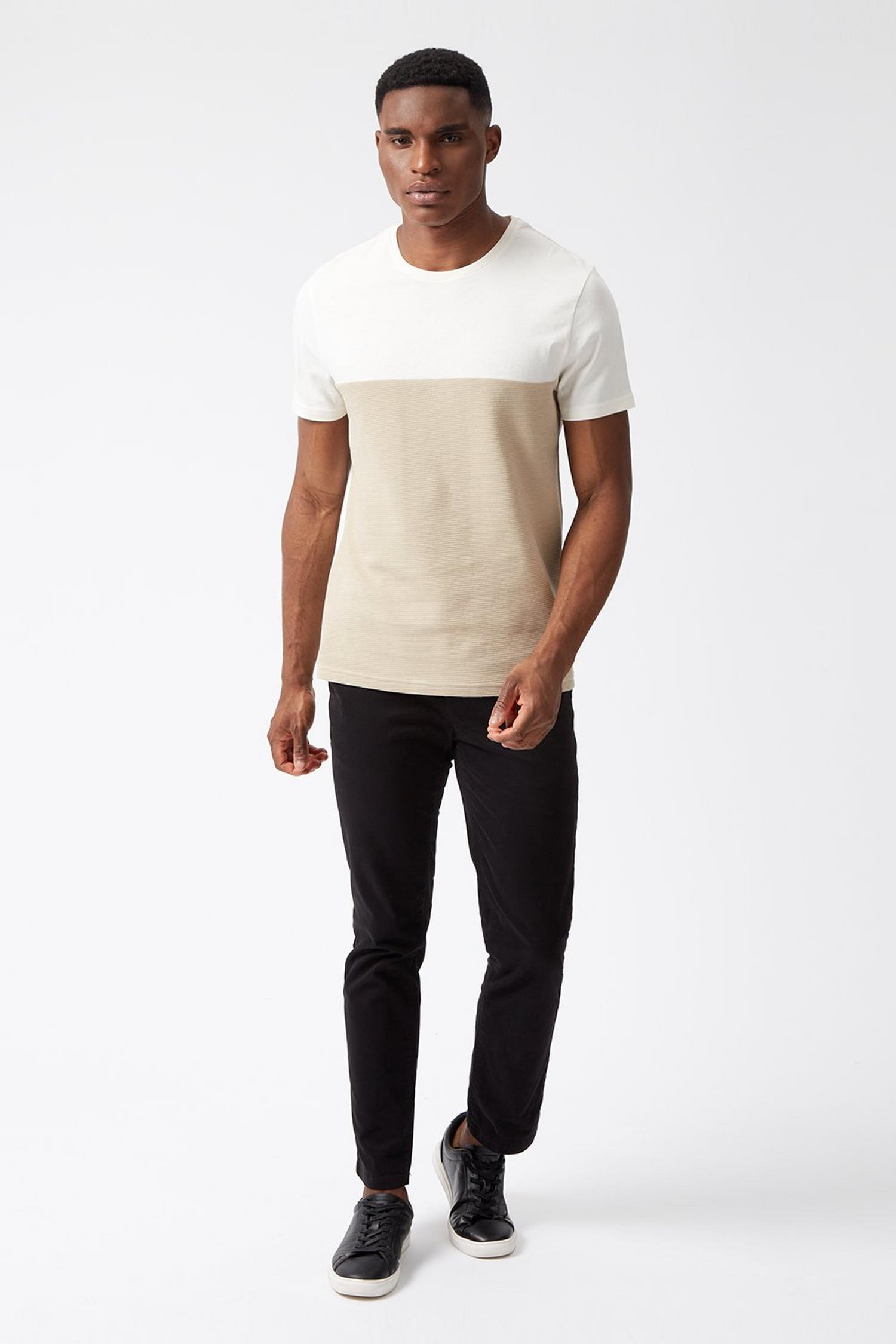 Beige And Ecru Ottoman TShirt | Burton UK