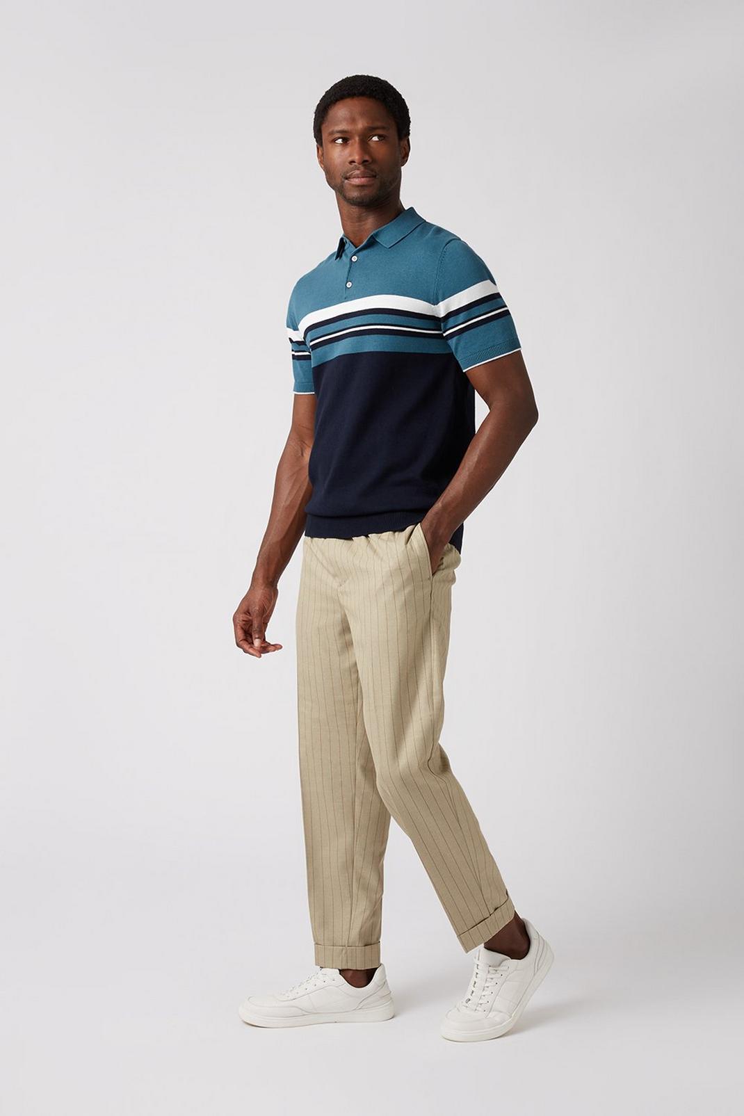 165 Tapered Stone Pinstripe Jogger image number 1