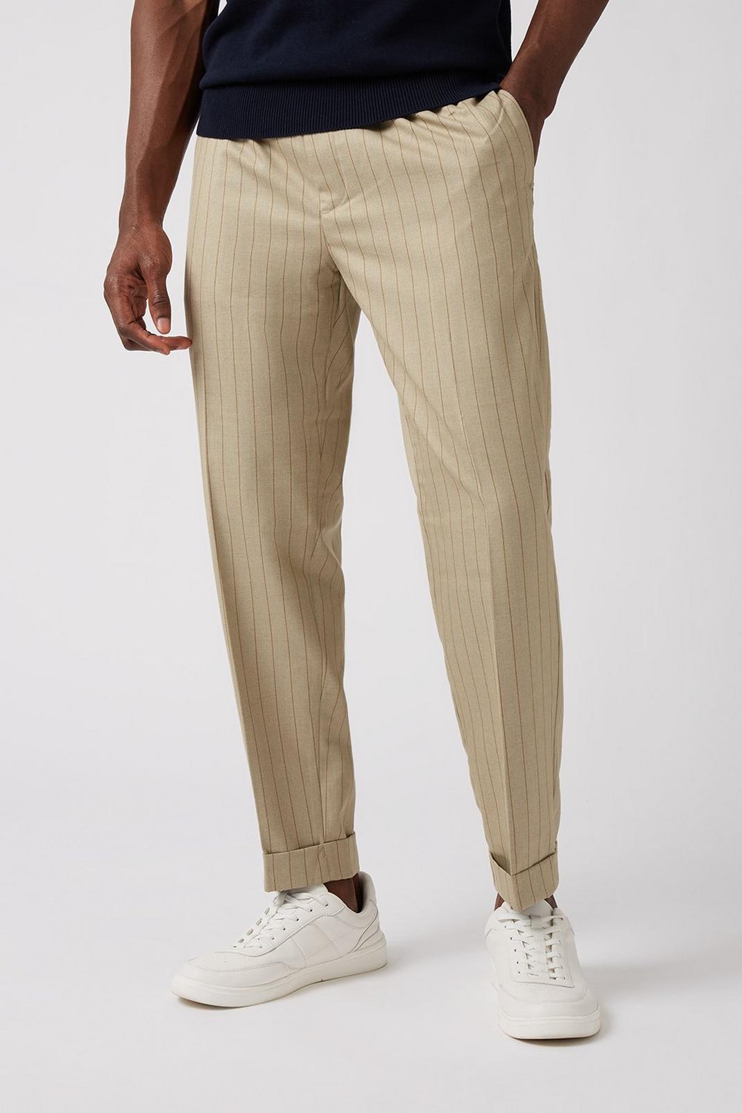 165 Tapered Stone Pinstripe Jogger image number 2